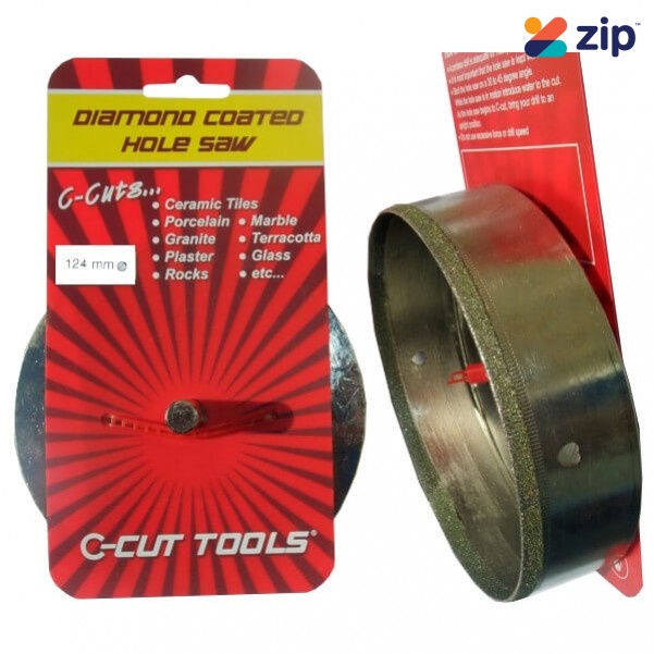 C-CUT TOOLS DCHS124S - 124mm Diamond Coated Hole Saw Holesaws